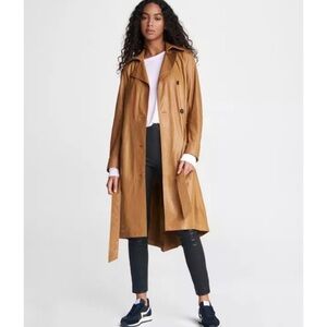 Rag and Bone tan/brown  classic leather trench